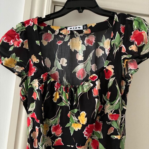 RIXO floral midi dress - Picture 2 of 3